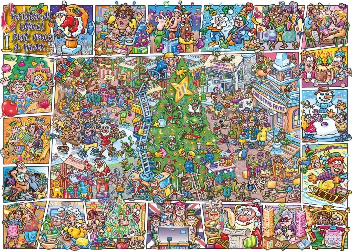 Puzzle GIBSONS Jokesaws: bromas navideñas 1000 piezas