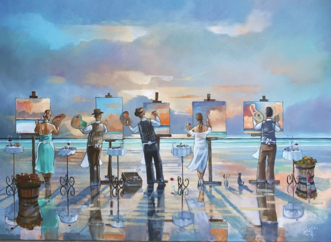 Puzzle ANATOLIAN Pintando la tormenta – 1000 piezas