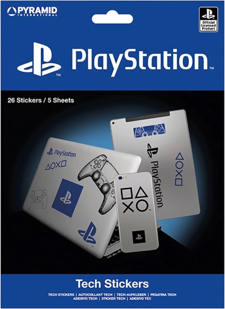 Pegatinas con motivos tecnológicos PLAYSTATION – set de 5 hojas