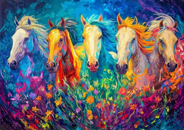 Puzzle Galope brillante 1000 piezas
