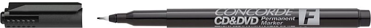 Rotulador permanente CONCORDE para CD y DVD – Negro