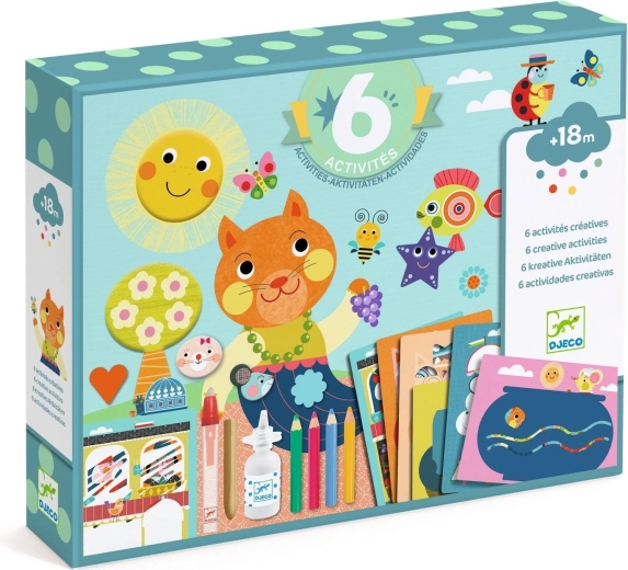 Set artístico gato y amigos DJECO