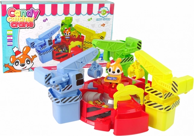 Máquina atrapa-dulces giratoria con música – juego de mesa infantil