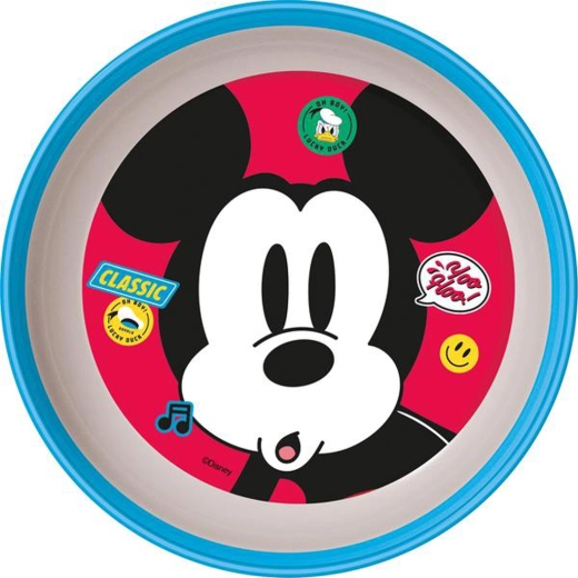 Cuenco de plástico MICKEY con base antideslizante 14,7 × 4 cm