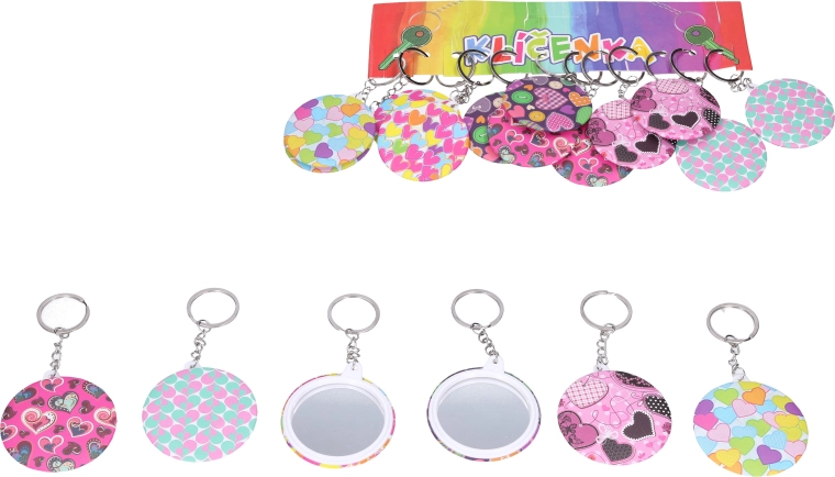 Llavero con espejo – mix de colores