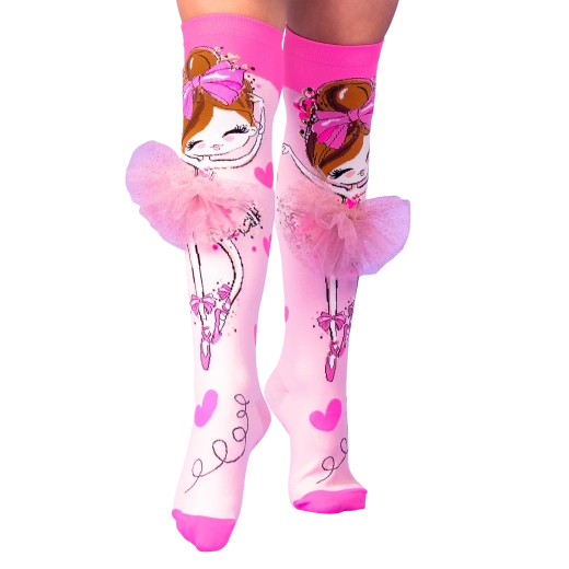 Madmia calcetines locos hasta la rodilla bailarina con tutu