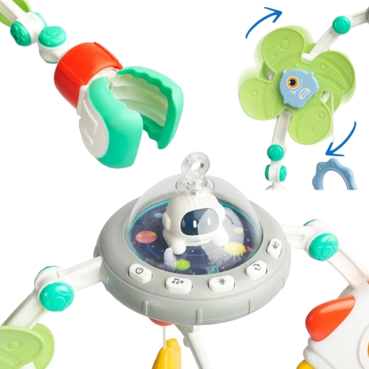 Arco colgante interactivo WOOPIE BABY con nanas y luces