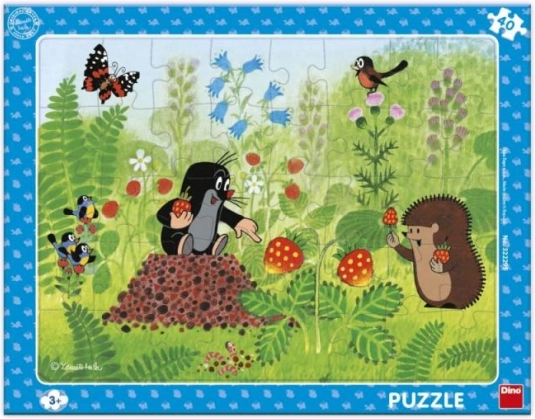 Puzzle El Topito y las fresas, 40 piezas
