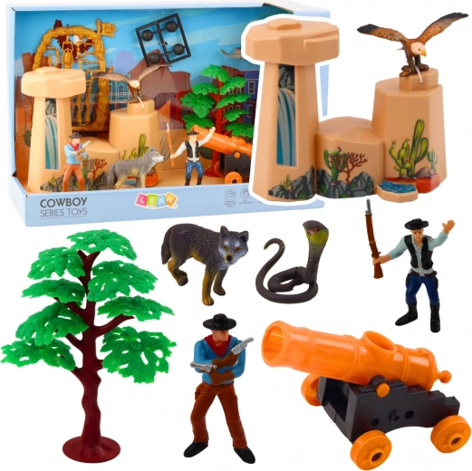 Set de vaquero del Oeste con figuras