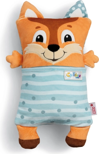 Nici Cosidoos zorro de peluche 2 en 1: muñeco suave y almohadita 30 × 20 cm