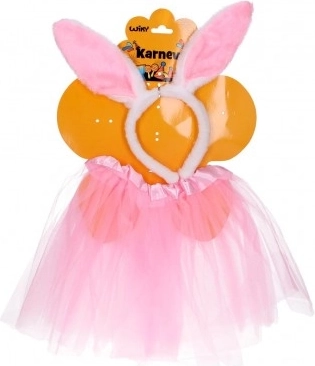 Set de carnaval de conejito rosa