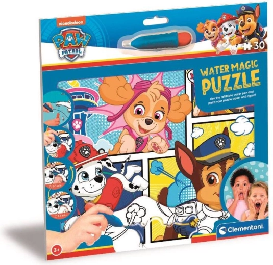 Puzzle con coloreado mágico con agua Water Magic: Patrulla Canina 30 piezas