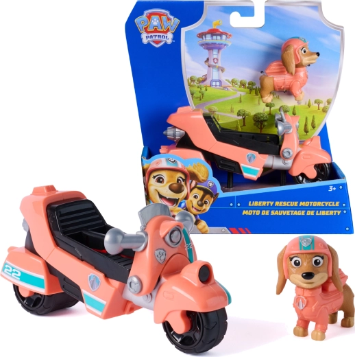 Psi Patrol Liberty scooter de rescate con figura
