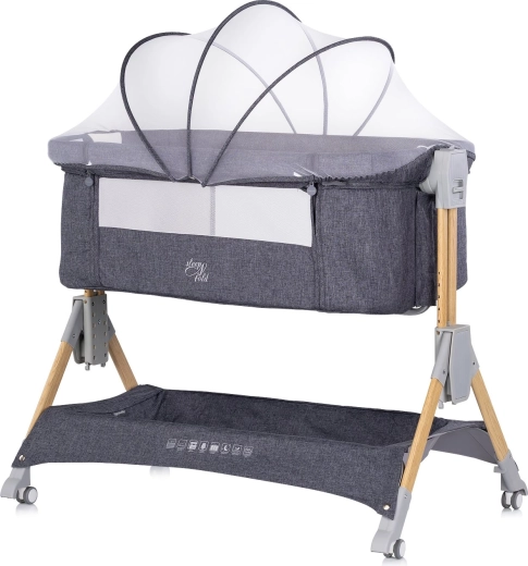 Chipolino sleepnfold 2v1 cuna colecho charcoal