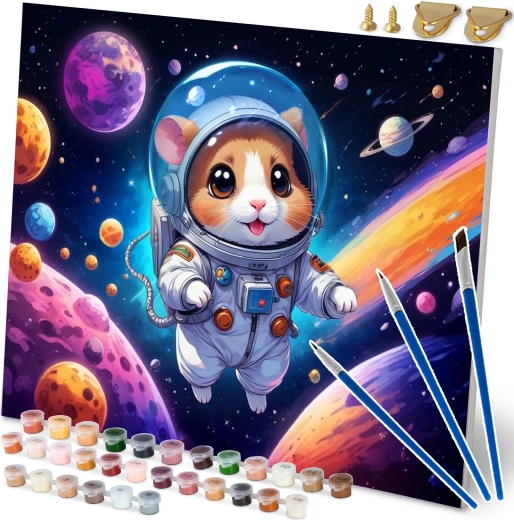 Pintura por números 40 × 50 cm Astronaut Massido