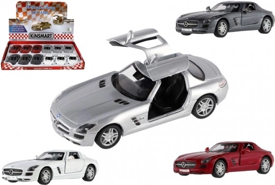 Modelo de coche Mercedes-Benz SLS AMG de 13 cm con retrofricción