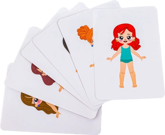 Tarjetas con princesas para “vestir” de forma creativa