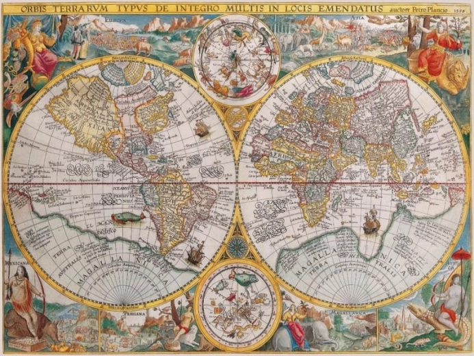 Puzzle Ravensburger mapa histórica 1500 piezas