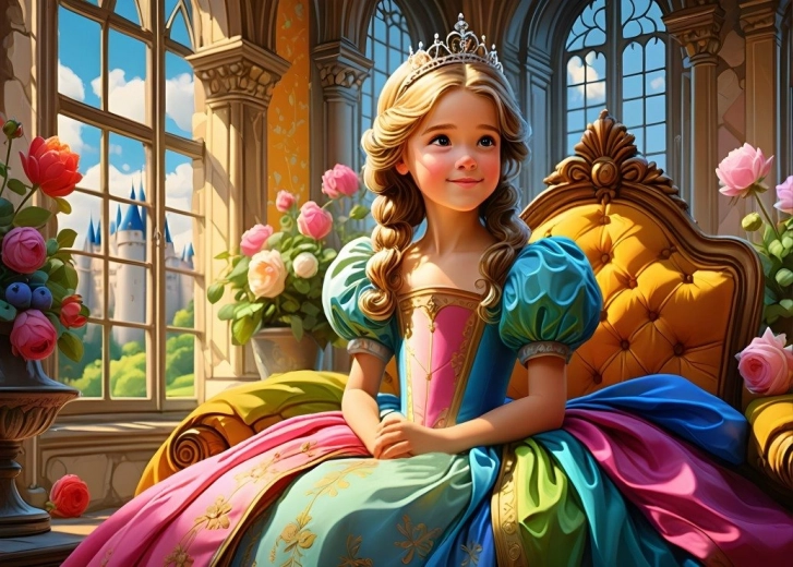 Puzle Princesa en el trono 500 piezas