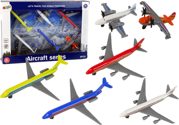 Set de aviones personales infantiles – 6 uds. en diferentes colores