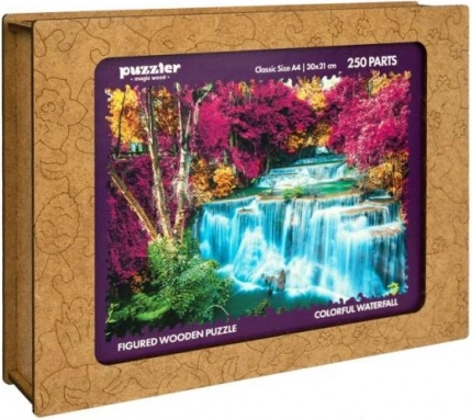 Puzzle de madera Cascada colorida Tailandia 250 piezas