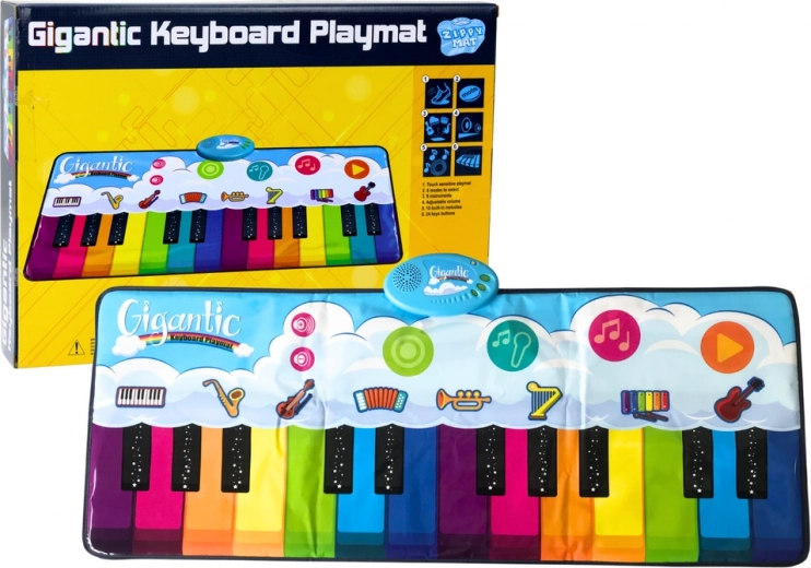 Alfombra de baile educativa para niños Duha Pianinko – 10 melodías y 8 instrumentos