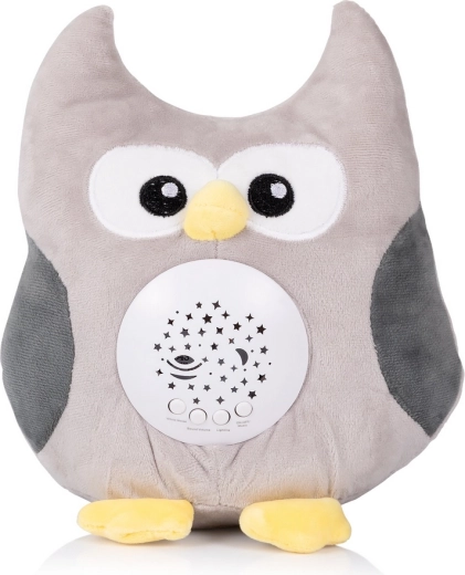 Búho de peluche con proyector y música Chipolino