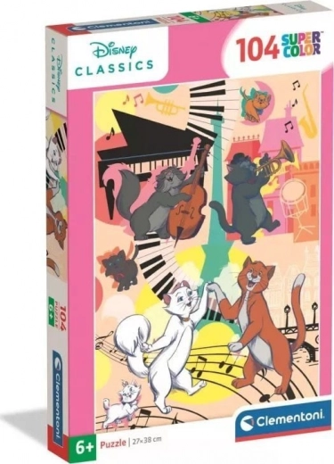 Puzzle Clementoni Aristogatos 104 piezas