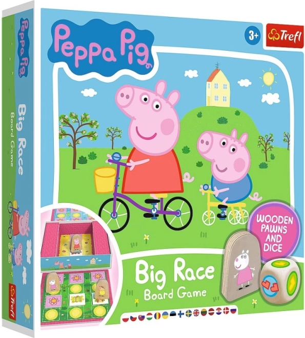 Juego de mesa Big Race Peppa Pig de Trefl
