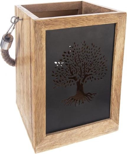 Impresionante efecto de luz con árbol