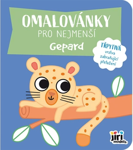 Libro para colorear para los más pequeños: guepardo