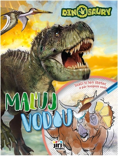Maxi pinta con agua dinosaurios – libros para colorear mágicos con agua