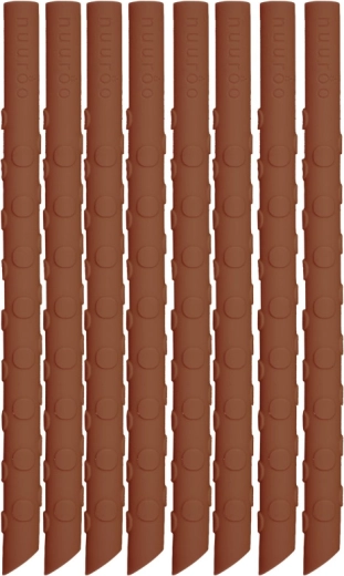 NUUROO ada pajitas de silicona caramel café (8 uds)