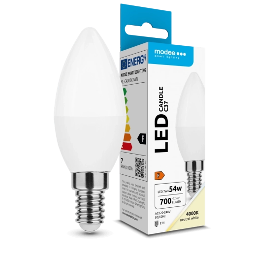 Bombilla LED tipo vela 7 W E14 4000 K 700 lm 200° Modee Lighting