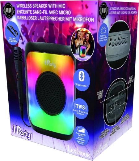 Lexibook iParty altavoz de karaoke Bluetooth con micrófono
