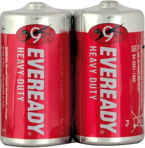 Energizer Eveready Heavy Duty Red pilas C R14 1,5 V, 2 uds.