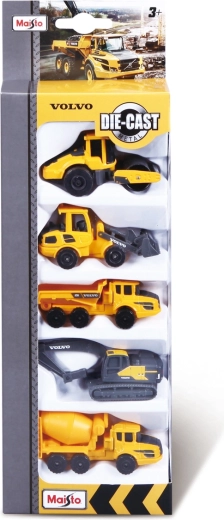 Maisto set de coches Volvo: maquinaria de trabajo, 5 uds.