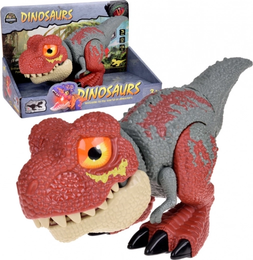 Dinosaurio Tyrannosaurus Rex con partes móviles y efectos de sonido y luz