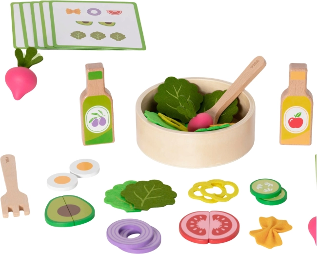 35 piezas para infinitas combinaciones de ensaladas