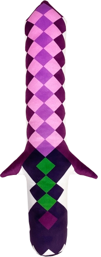 Espada de peluche Pixel luminosa Fluffy Fighterz – Rosa