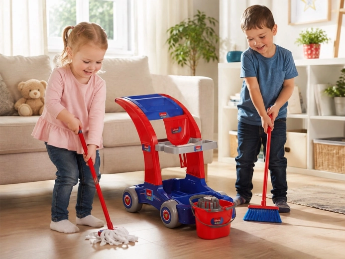 Divertido juego del hogar para pequeños ayudantes