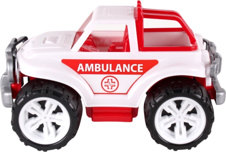 Diseño de ambulancia para jugar a ser rescatista