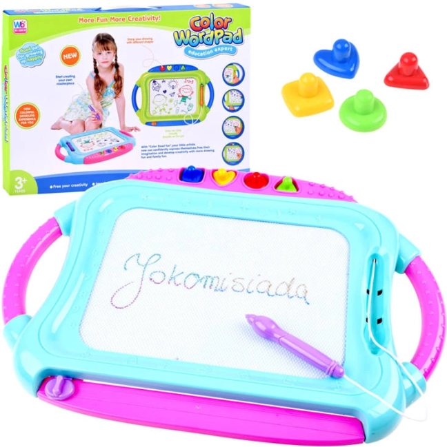 Tablero magnético de dibujo a color con sellos – Pizarra mágica