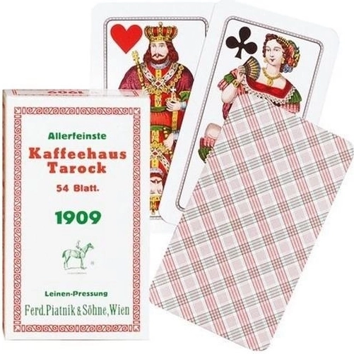 Cartas de tarock PIATNIK de cafetería