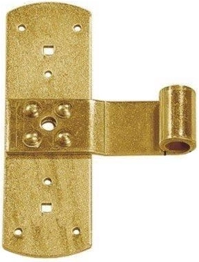 Bisagra cruzada 165 × 110 × 3,0 mm, diámetro del perno 13 mm, galvanizada