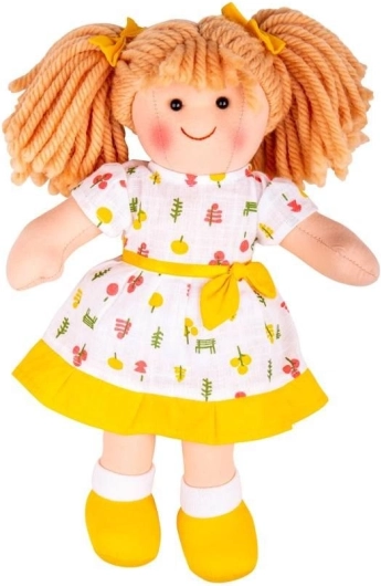 Muñeca de tela Zoe de Bigjigs Toys 28 cm