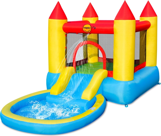 Happy Hop castillo hinchable con piscina y tobogán
