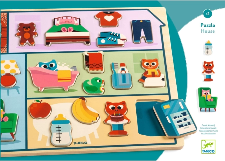 DJECO puzzle encajable casita