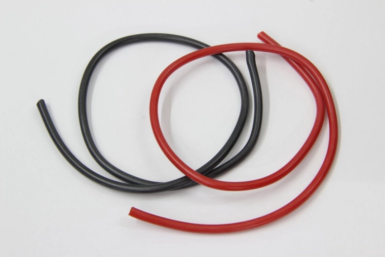 Cables de silicona de 1,5 mm², 1 m, rojos y negros