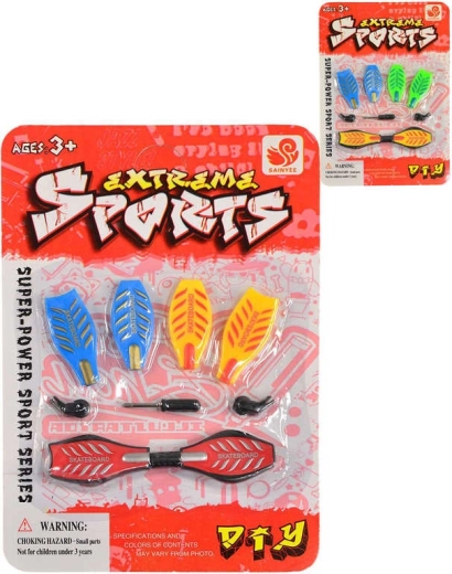 Skateboard de dedos (fingerboard) 9 cm con set para atornillar y herramientas - 1 unidad